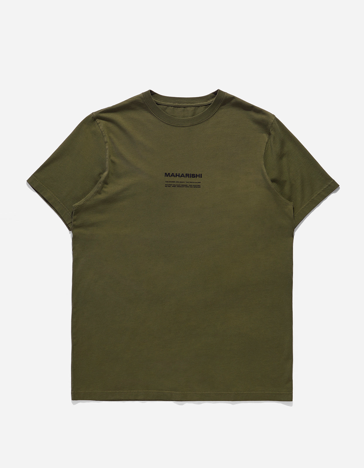 Maharishi | MILTYPE Embroidered T-Shirt Olive OG-107F