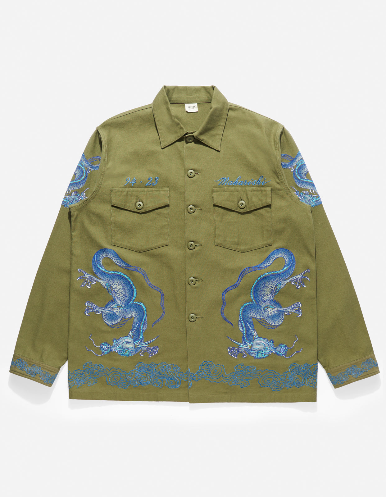 Maharishi | Thai Dragon Utility Shirt Olive OG-107F