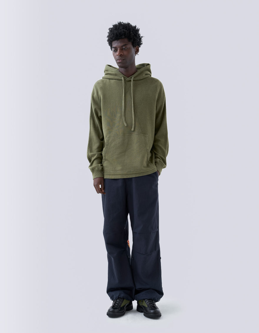 5002 Kesagiri Hemp Hooded Sweat Olive OG-107F