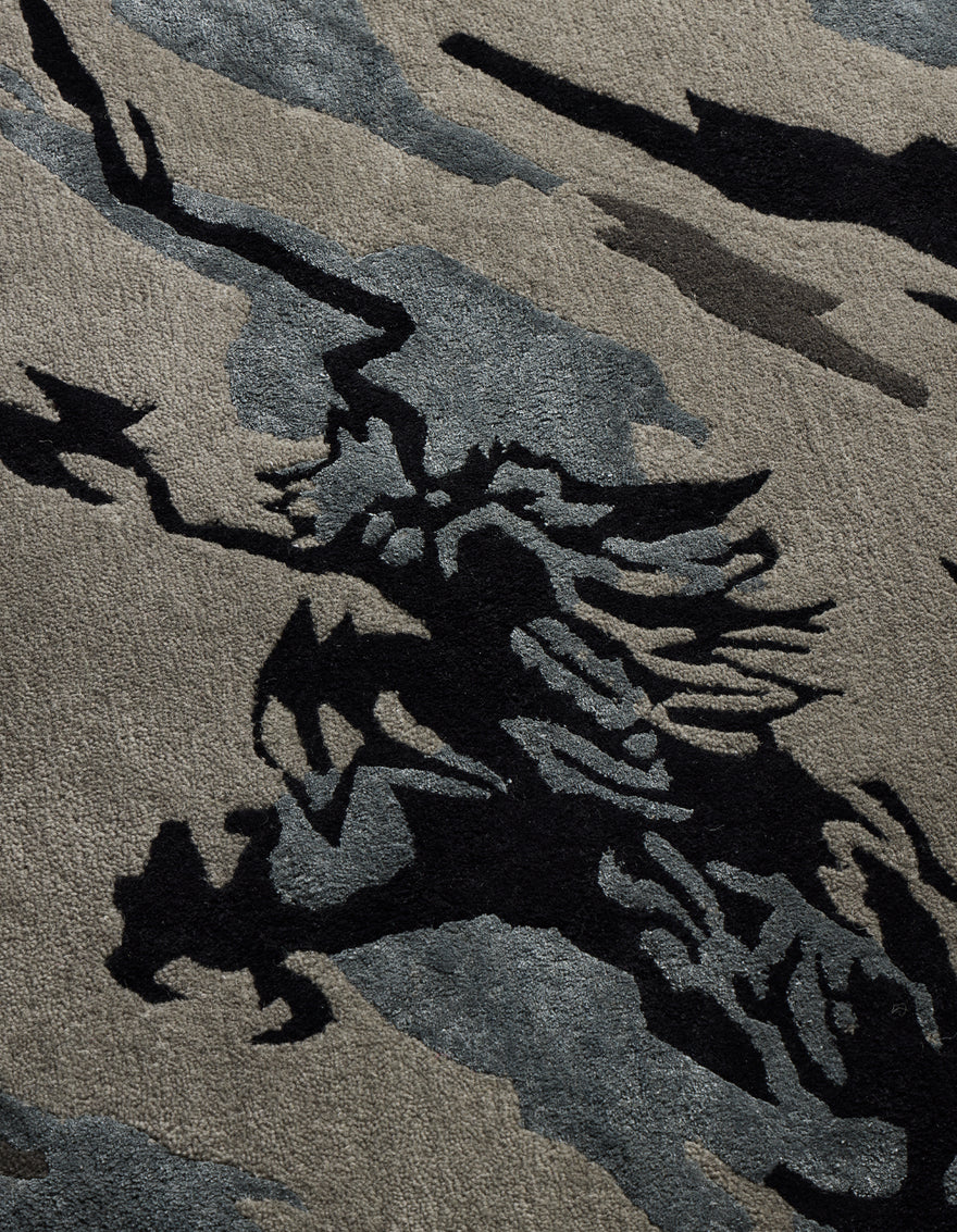 1535 XL DPM: Bonsai Forest Circular Rug Subdued Night