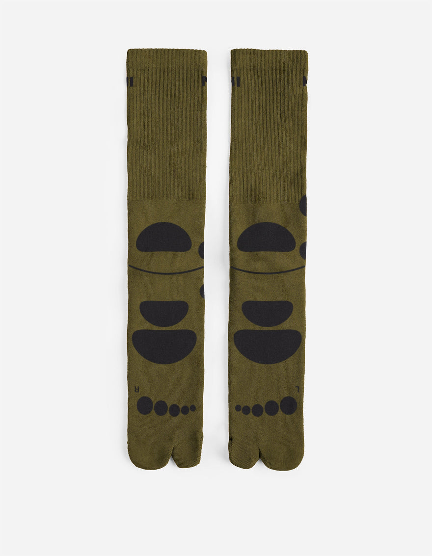 1460 Maharishi Acu Tabi Sport Socks Olive