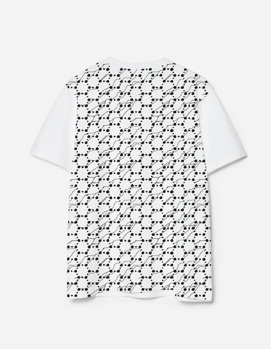 1467 Honeycomb Snakeskin T-Shirt White