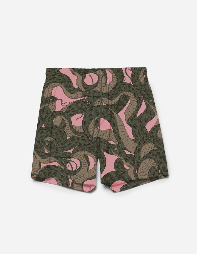 1481 Snakeskin Camo Swim Shorts Sakura