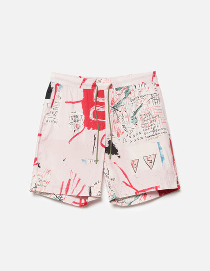 1483 Basquiat Year of the Snakeman Swim Shorts Pink