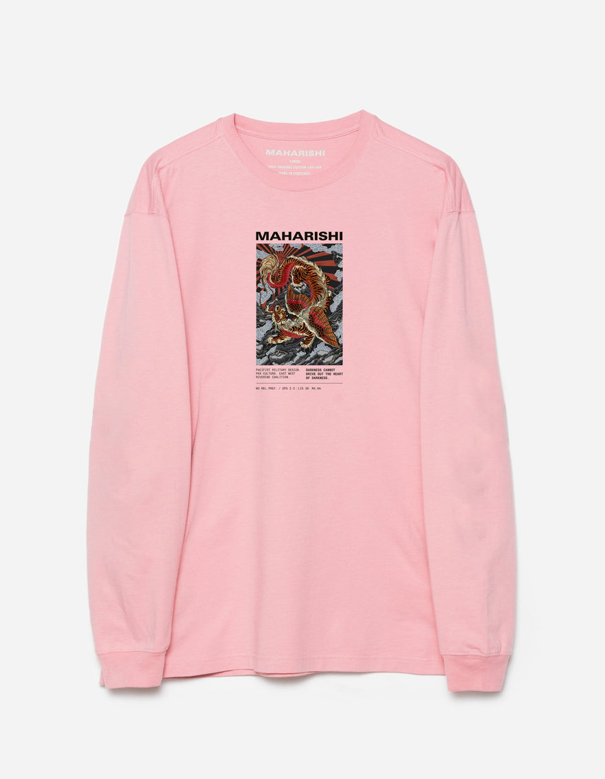 1490 Tiger Dragon Miltype L/S T-Shirt Pink