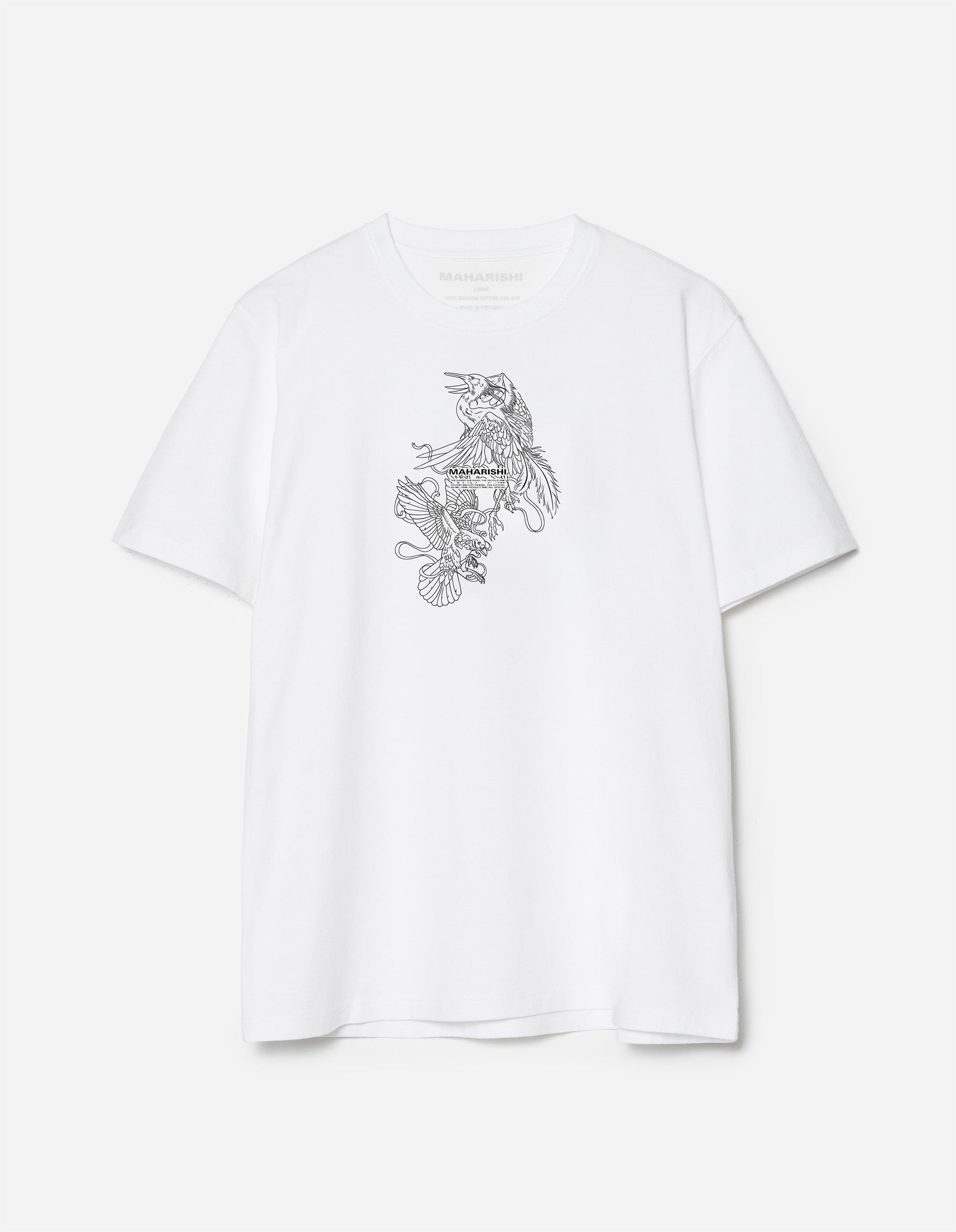 1491 Crow & Heron Miltype T-Shirt White