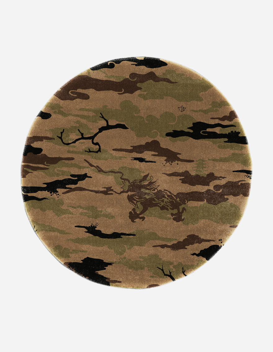 1535 XL DPM: Bonsai Forest Circular Rug Woodland