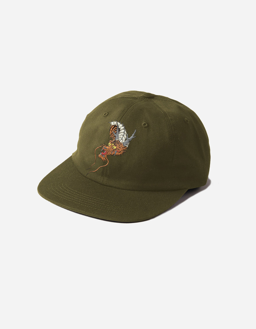 1548 Tiger Dragon 6 Panel Cap Olive