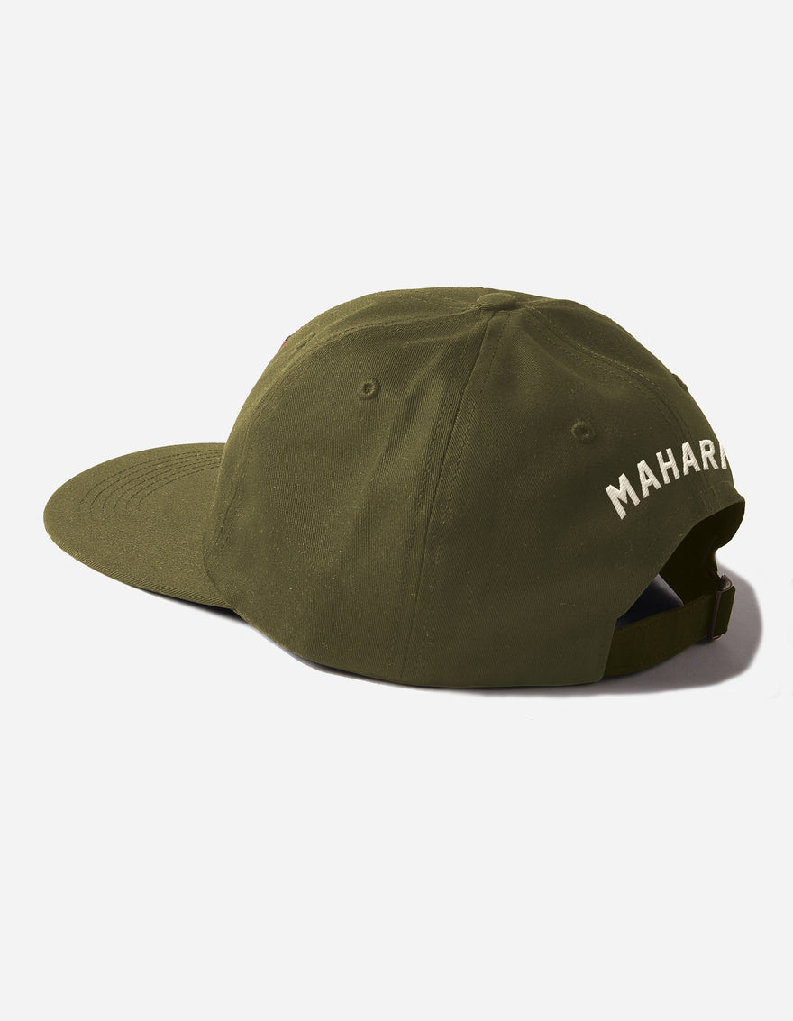 1548 Tiger Dragon 6 Panel Cap Olive