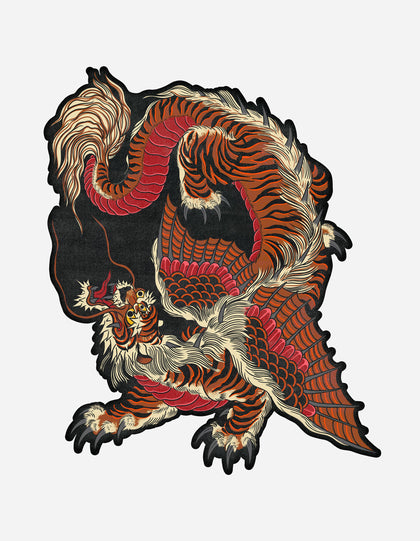 1550 Tiger Dragon Rug Multi