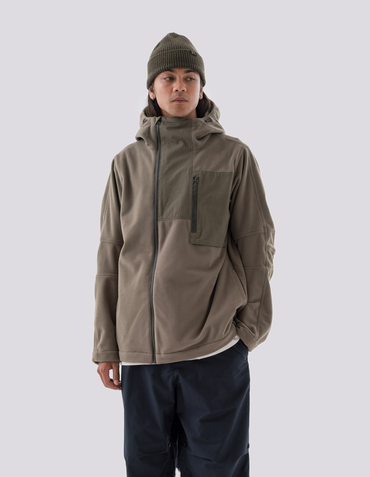 新素材新作 MAHARISHI ASYM FLEECE HOODED PULLOVER - ジャケット/アウター