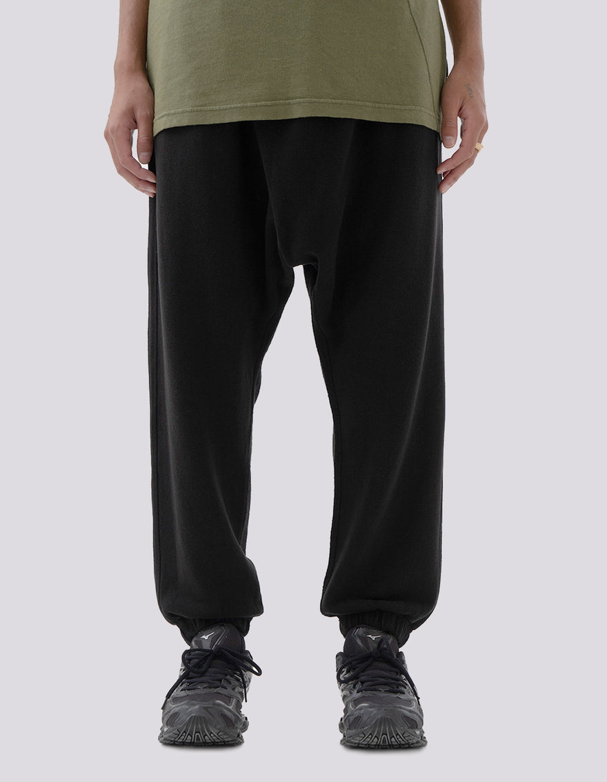 5003 Kesagiri Hemp Low Sweatpants Black BLK-108F