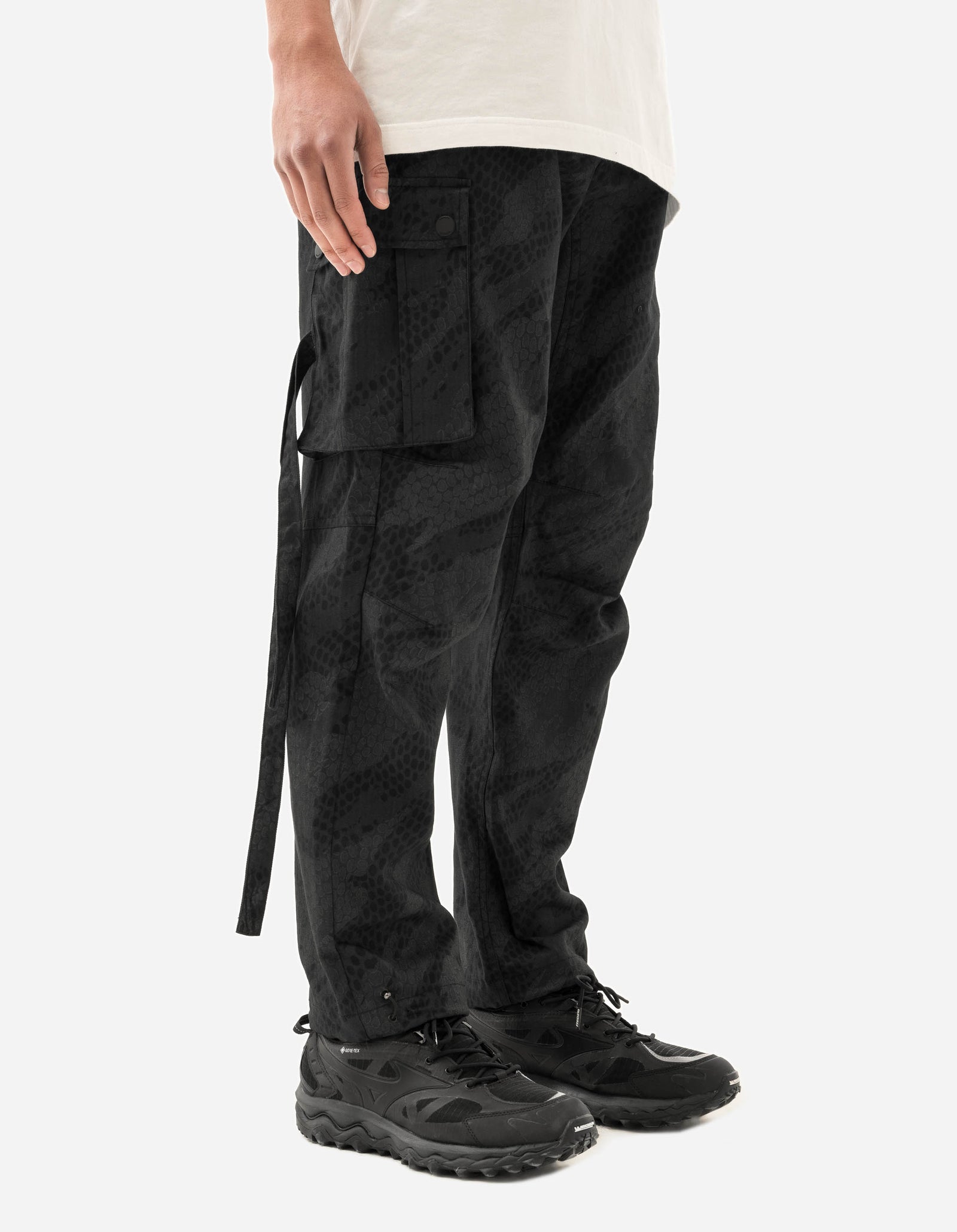 5066 Camo Hemp Cargo Track Pants Subdued Night