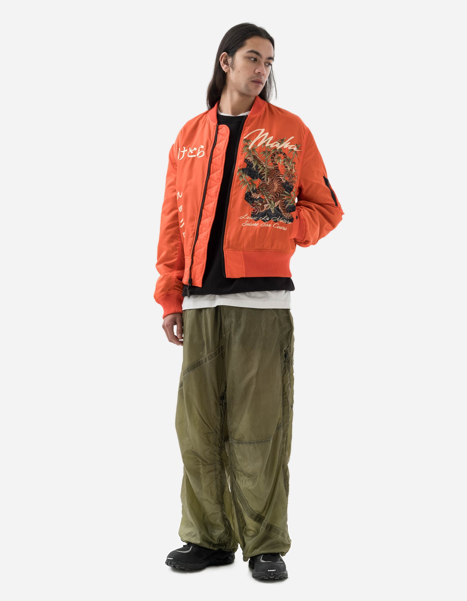 5096 Take Tora MA1 Flight Jacket Blaze Orange