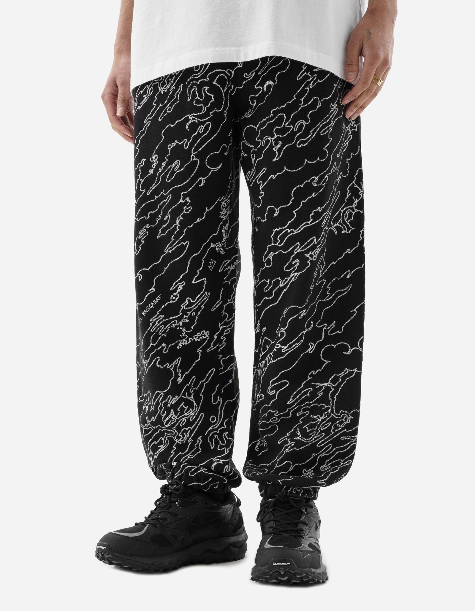 5129 Maha Basquiat Camo Sweatpants Black