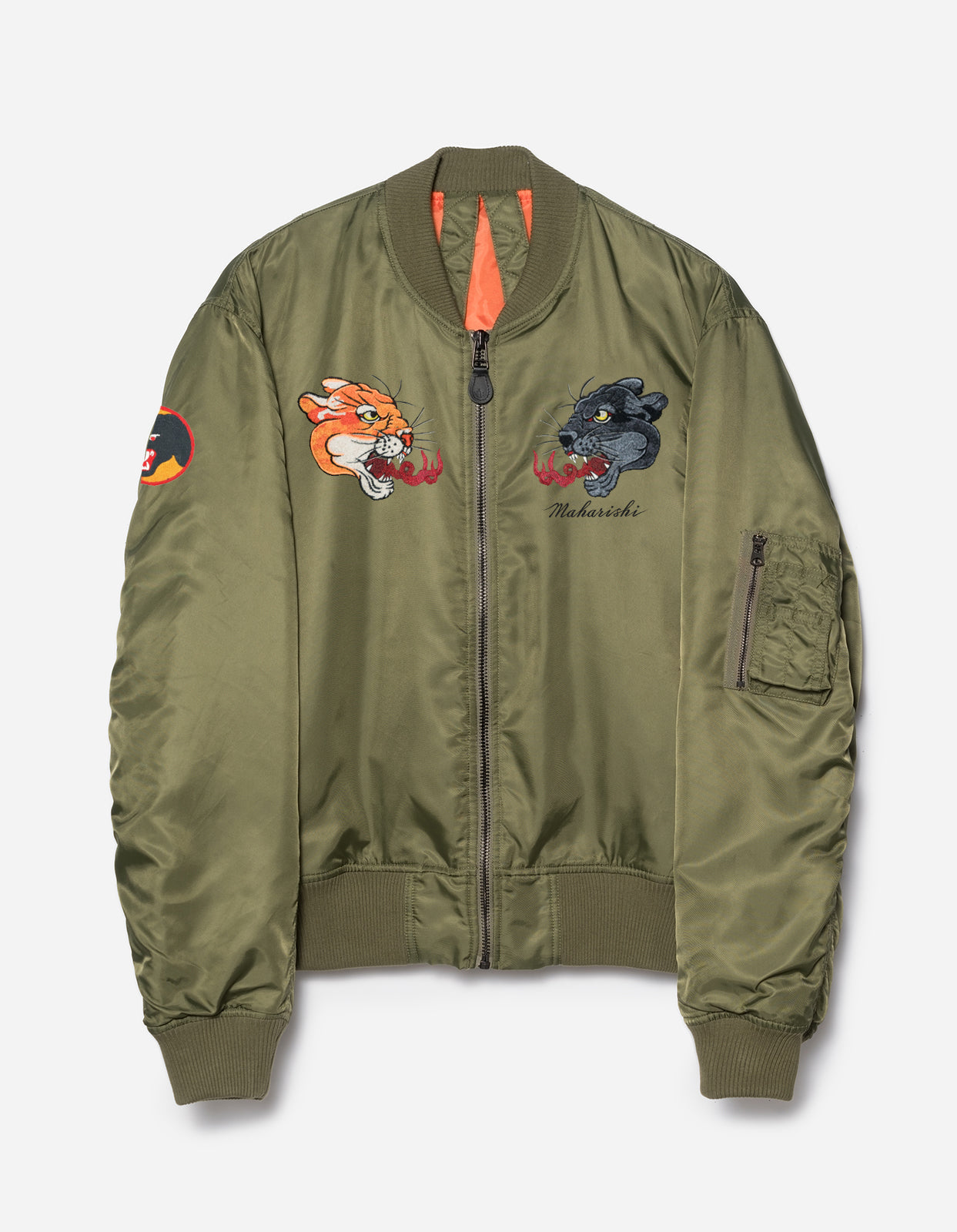 Olive flight jacket best sale