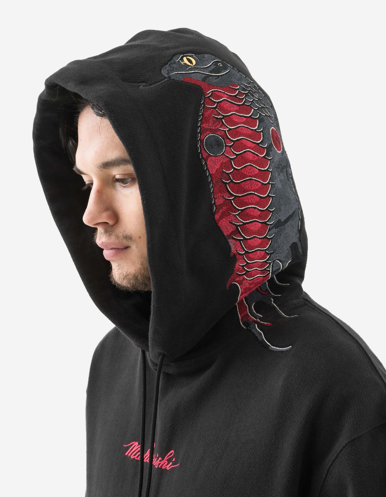 6010 Cobra Organic Hooded Sweat Black