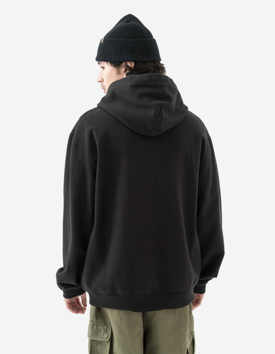 6011 Cobra Zipped Hooded Sweat Black