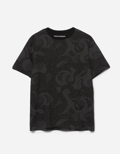 6072 Snakeskin Camo T-Shirt Subdued Night