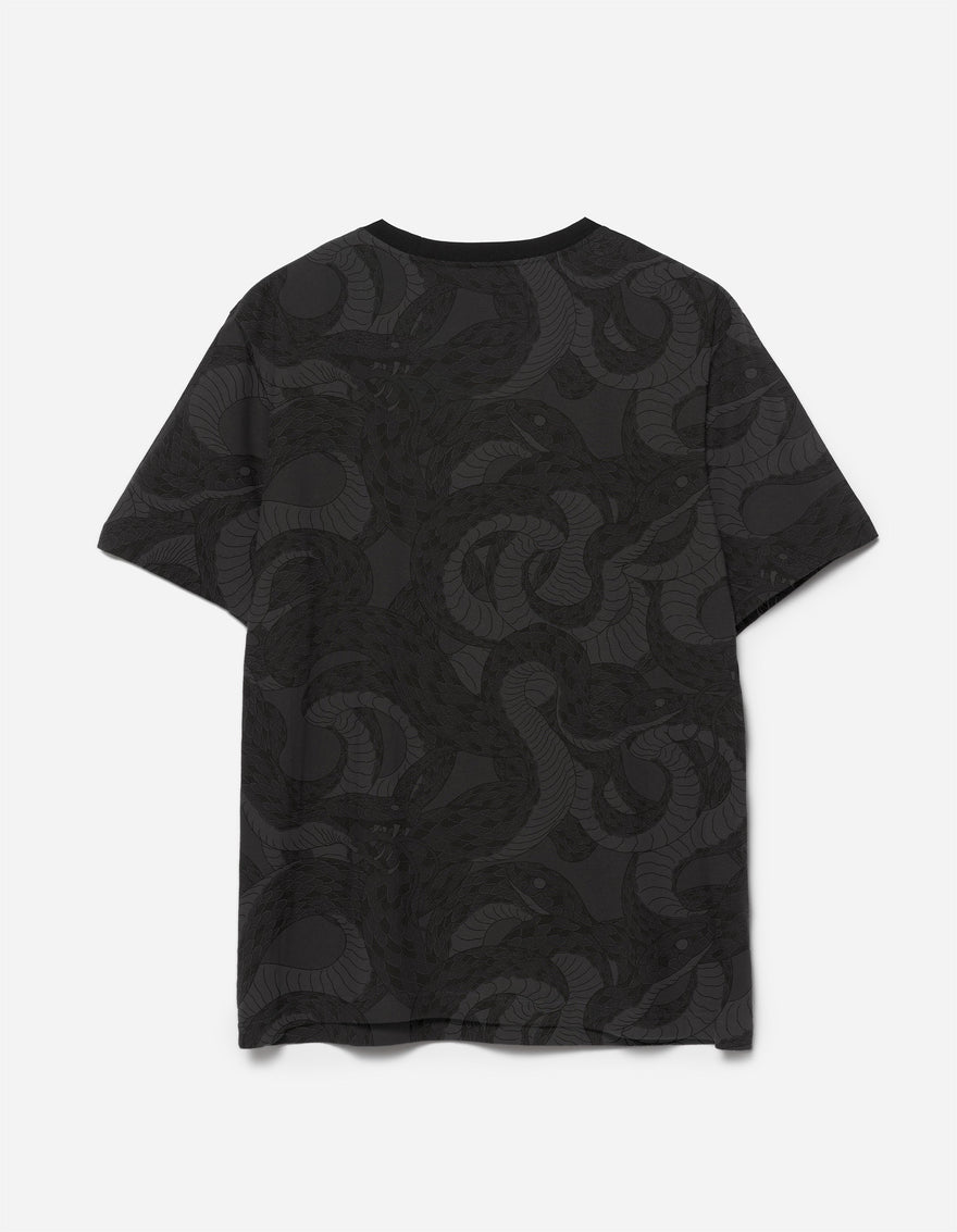 6072 Snakeskin Camo T-Shirt Subdued Night