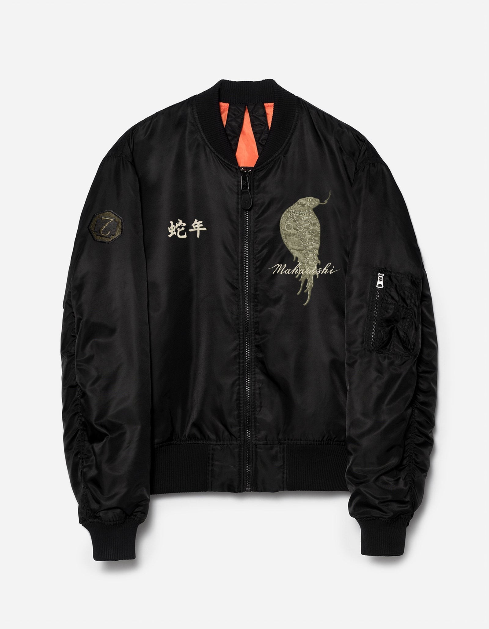 6089 Year of the Snake MA1 Flight Jacket Black