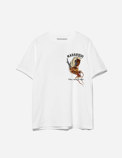 6100 Tour Tiger Dragon T-Shirt White