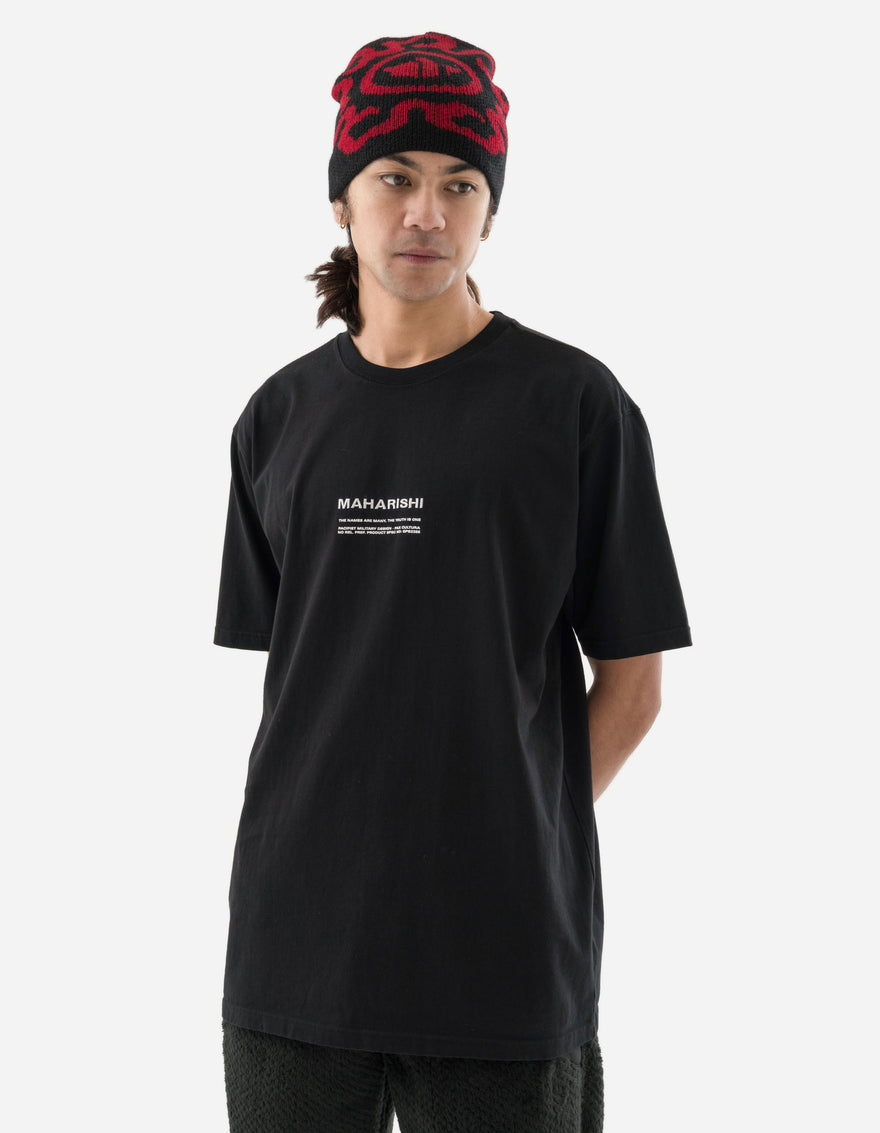 1388 Maharishi Pax Cultura T-Shirt Black