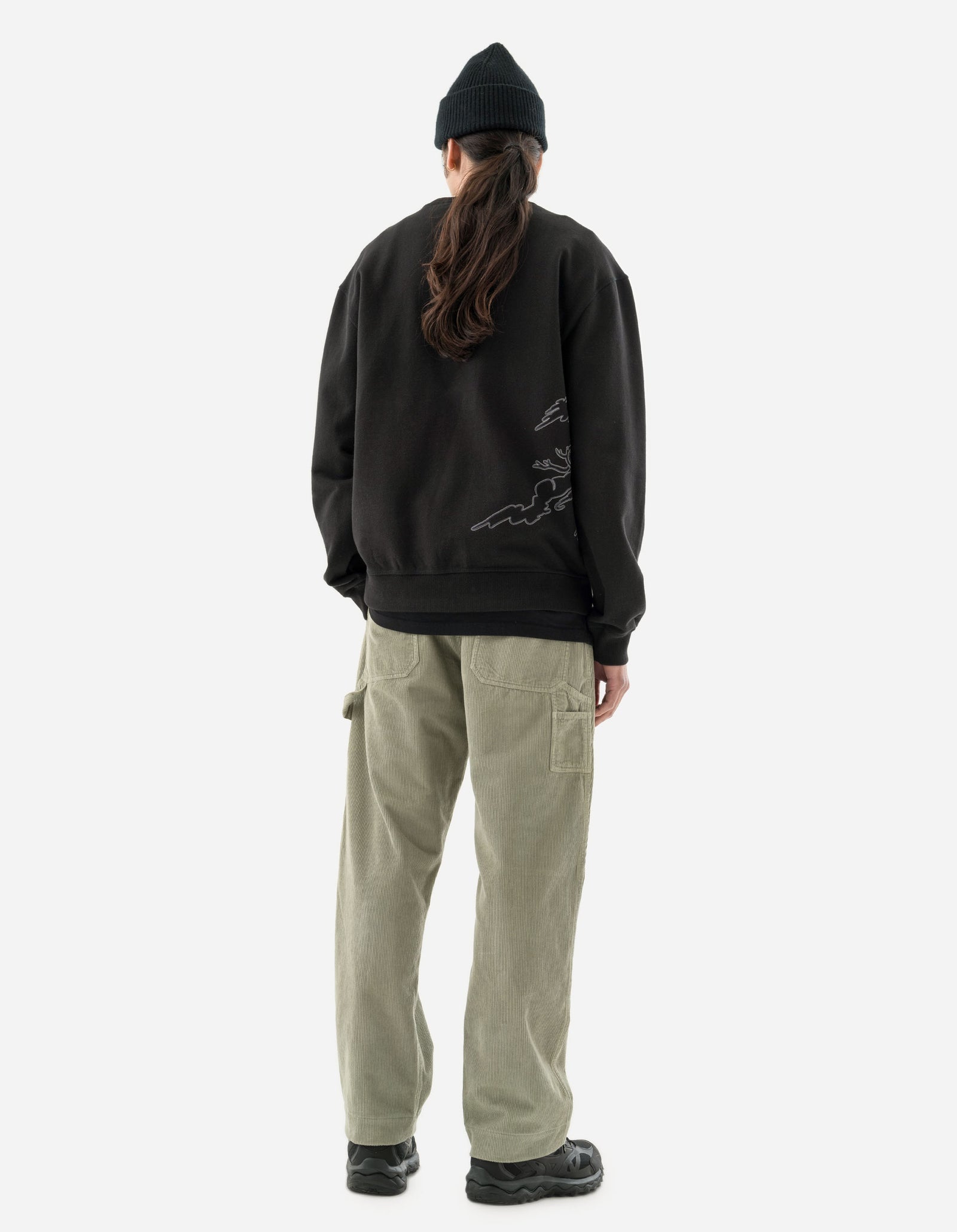 5338 DPM: Bonsai Sparse Crew Sweat Black