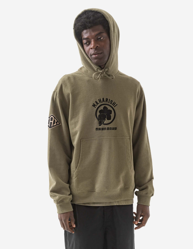 1102 Kamon Hooded Sweat Olive