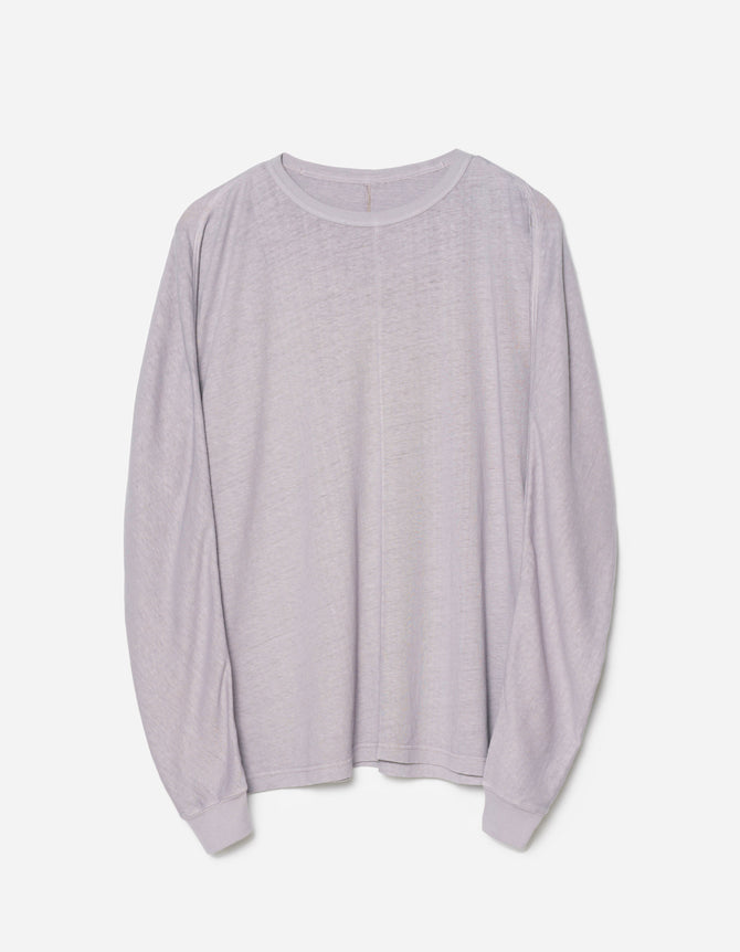 5245 Hemp Cross Oversized L/S T-Shirt Purple Ash