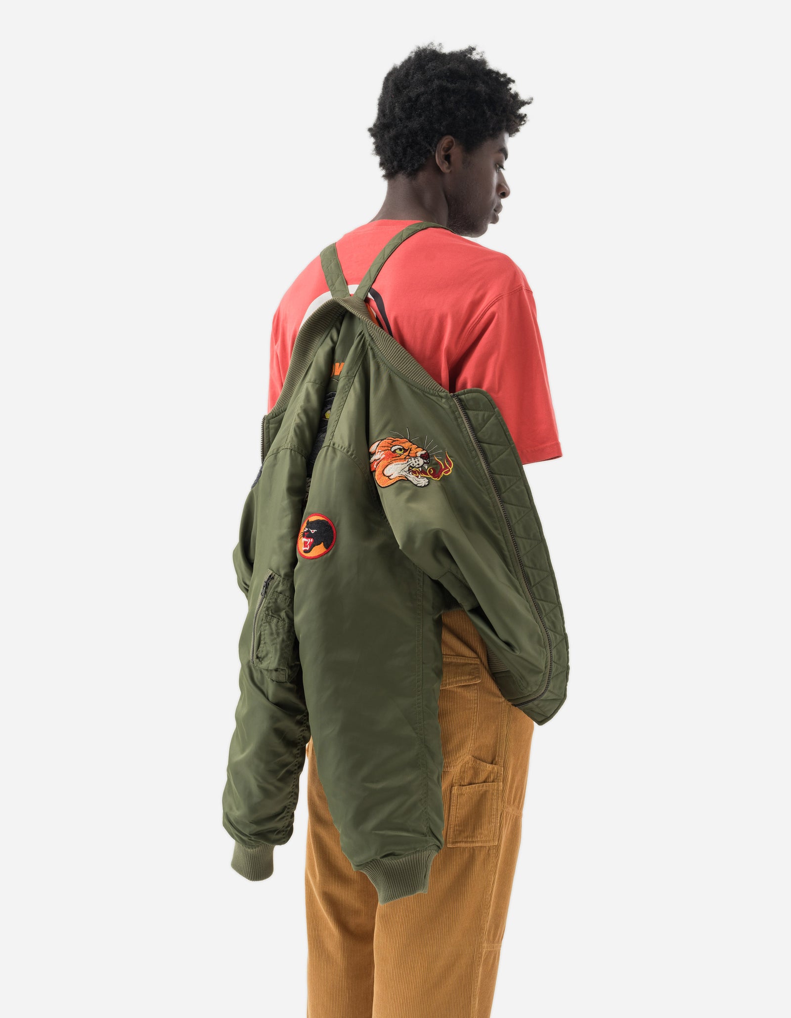 5345 Duality Panther MA1 Flight Jacket Olive