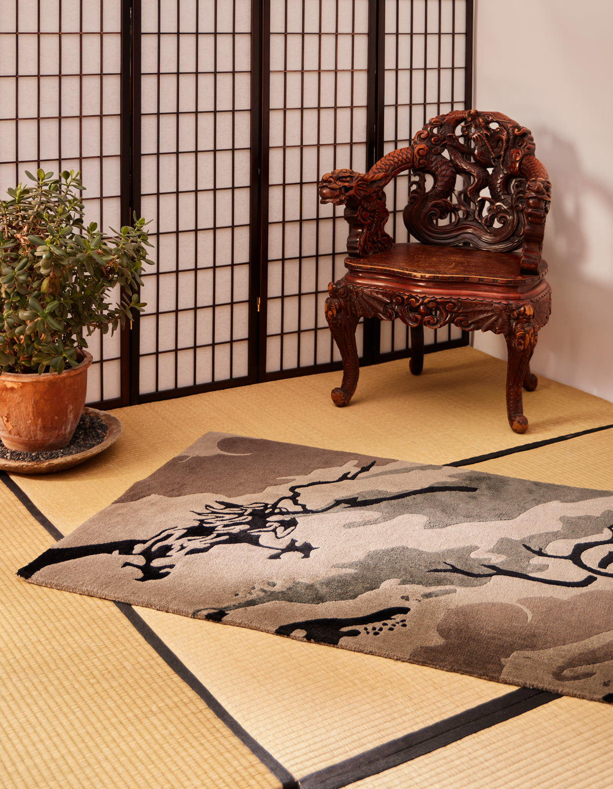 2159 DPM: Bonsai Forest Rug Small Night