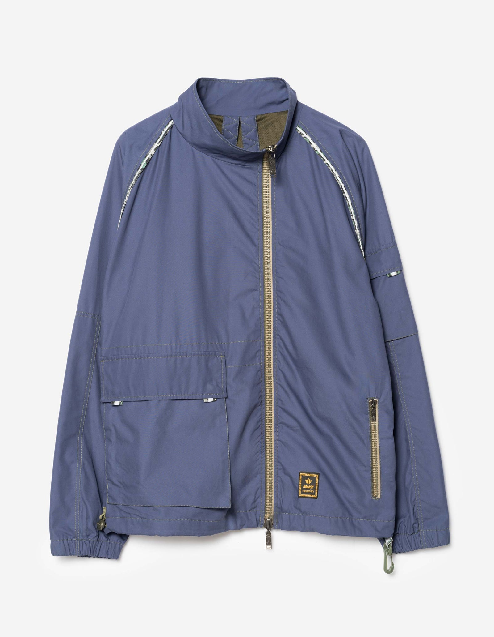 Palace Maharishi Asymetric Track Jacket Blue