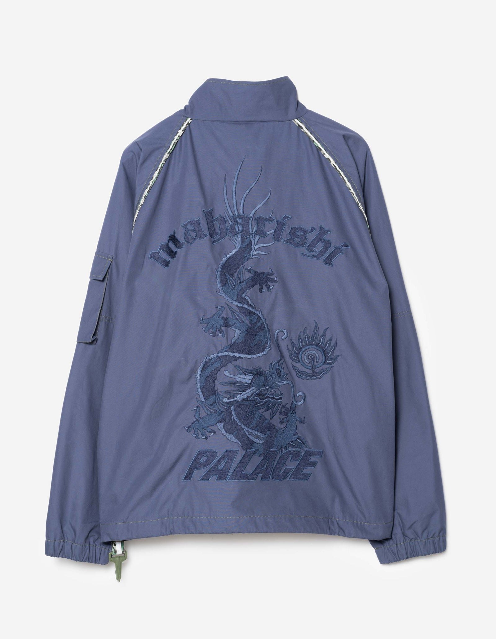 Palace Maharishi Asymetric Track Jacket Blue