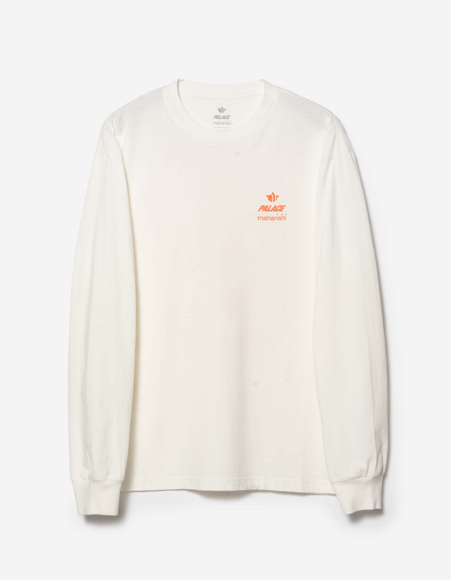 Palace Maharishi Shaolin Long Sleeve White