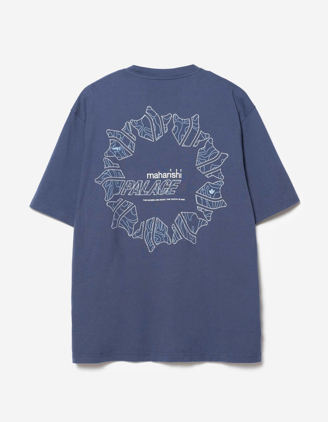 Palace Maharishi Temple Star T-Shirt Blue