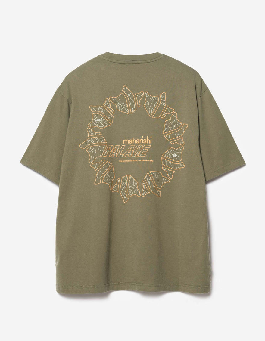 Palace Maharishi Temple Star T-Shirt Olive OG-107F