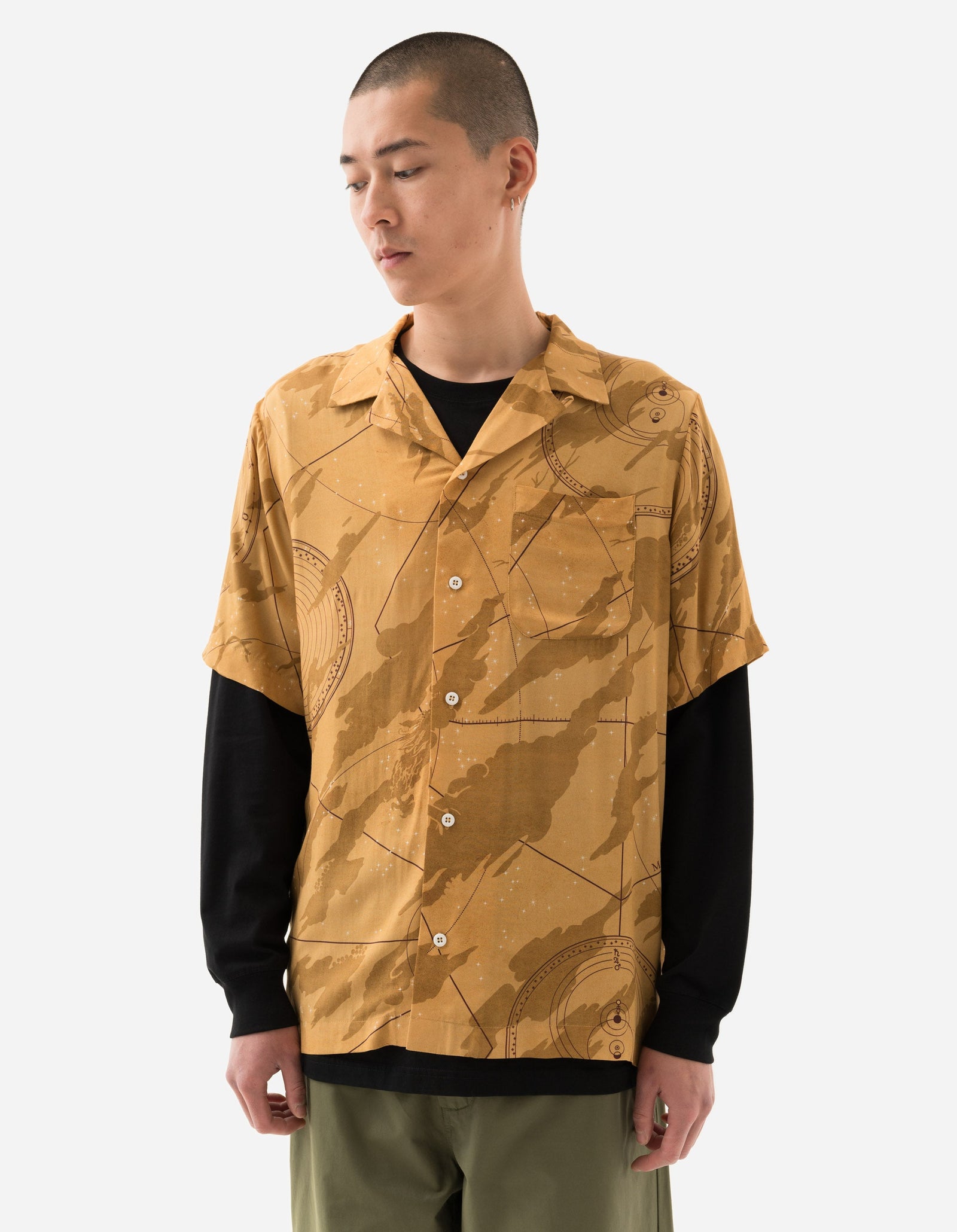 1455 Celeste Camp Collar Shirt Parchment