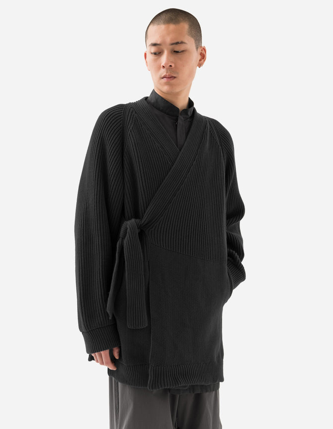 1461 Maharishi Knitted Kimono Black