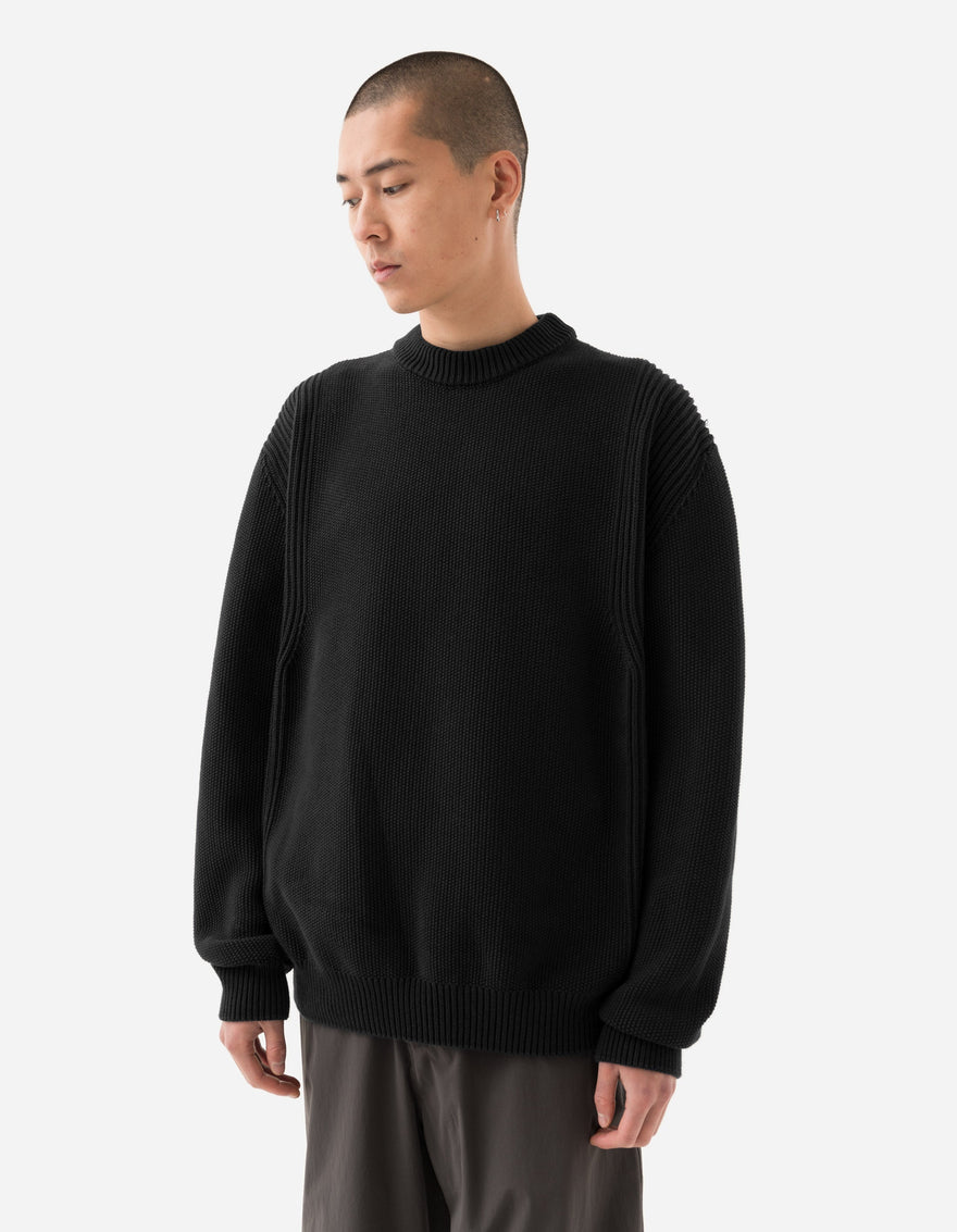 1462 Maharishi Knitted Crew Black