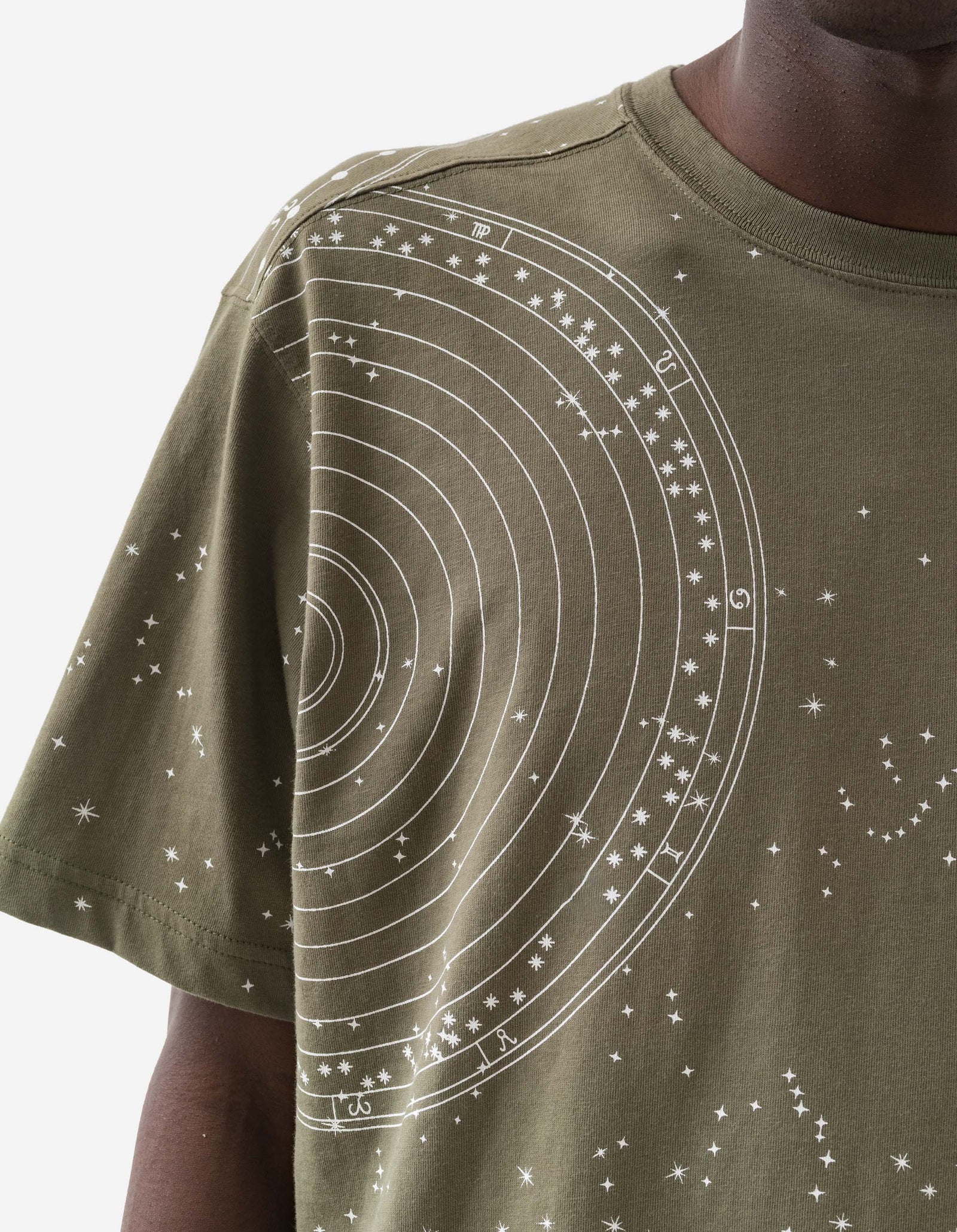 1528 Celeste Constellation T-Shirt Olive