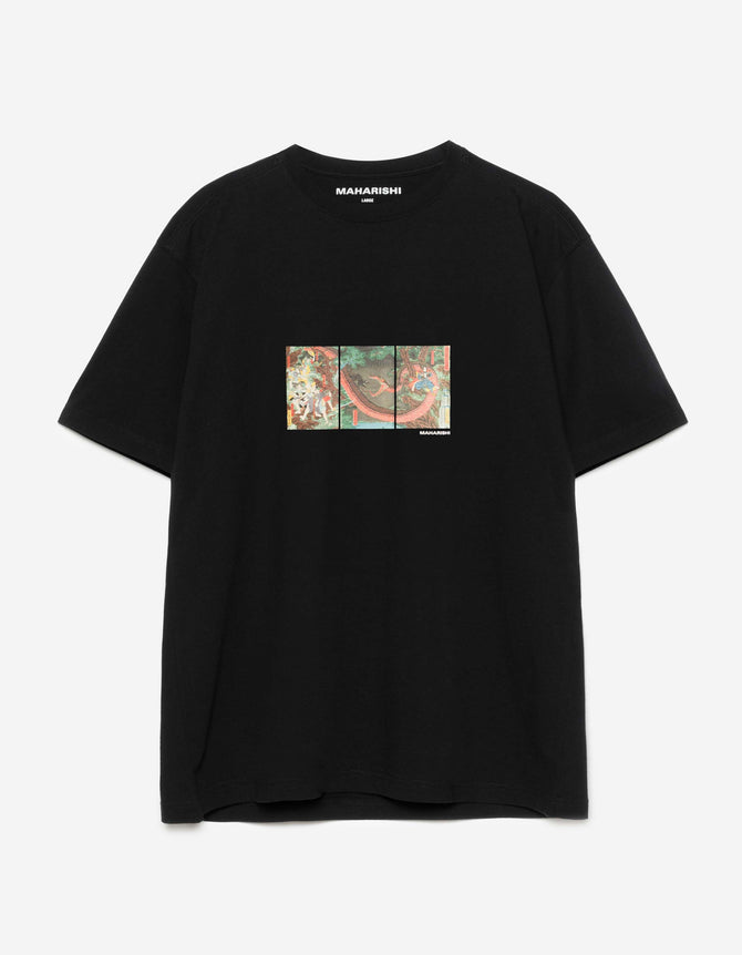 1540 Snake Triptych T-Shirt Black