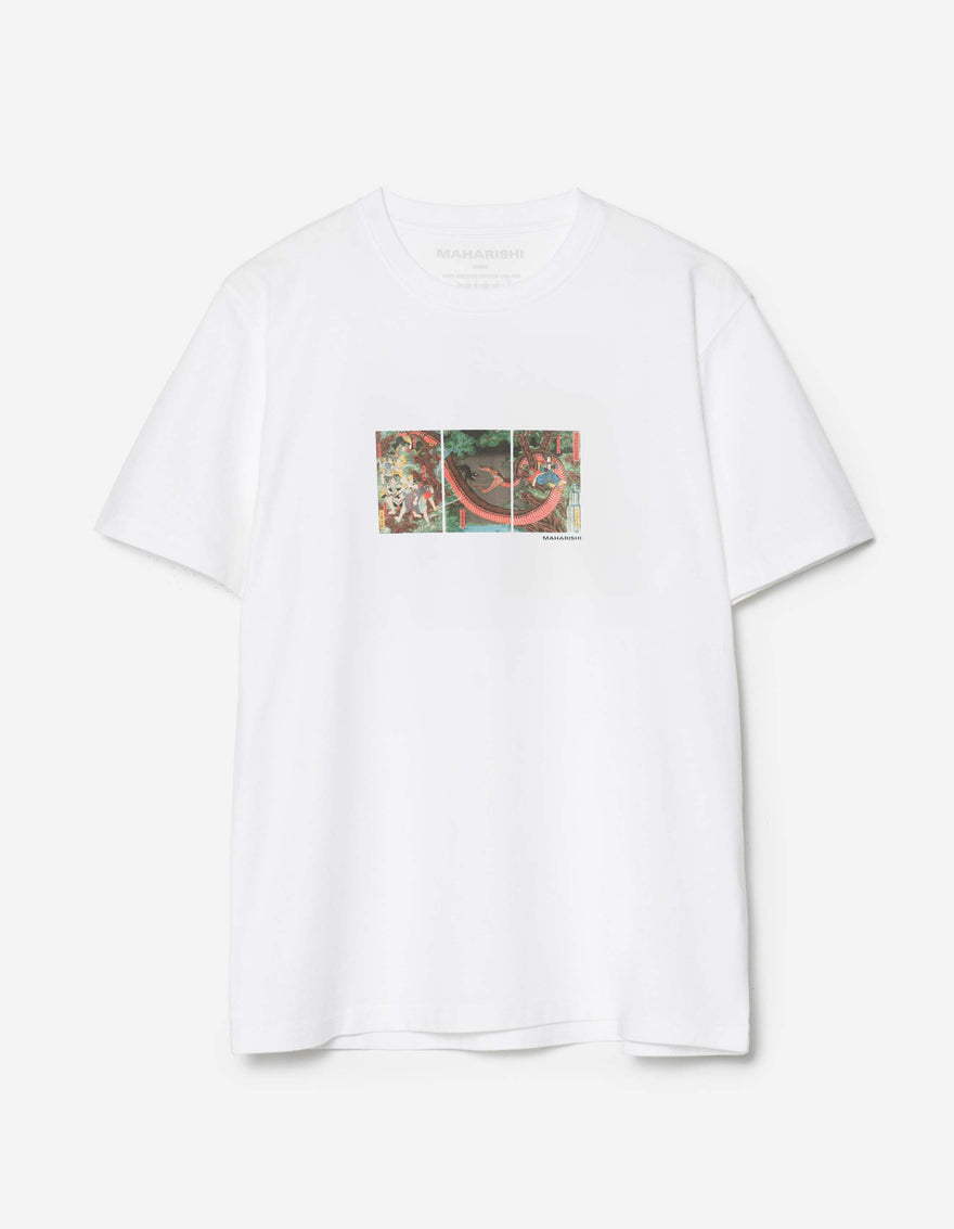 1540 Snake Triptych T-Shirt White