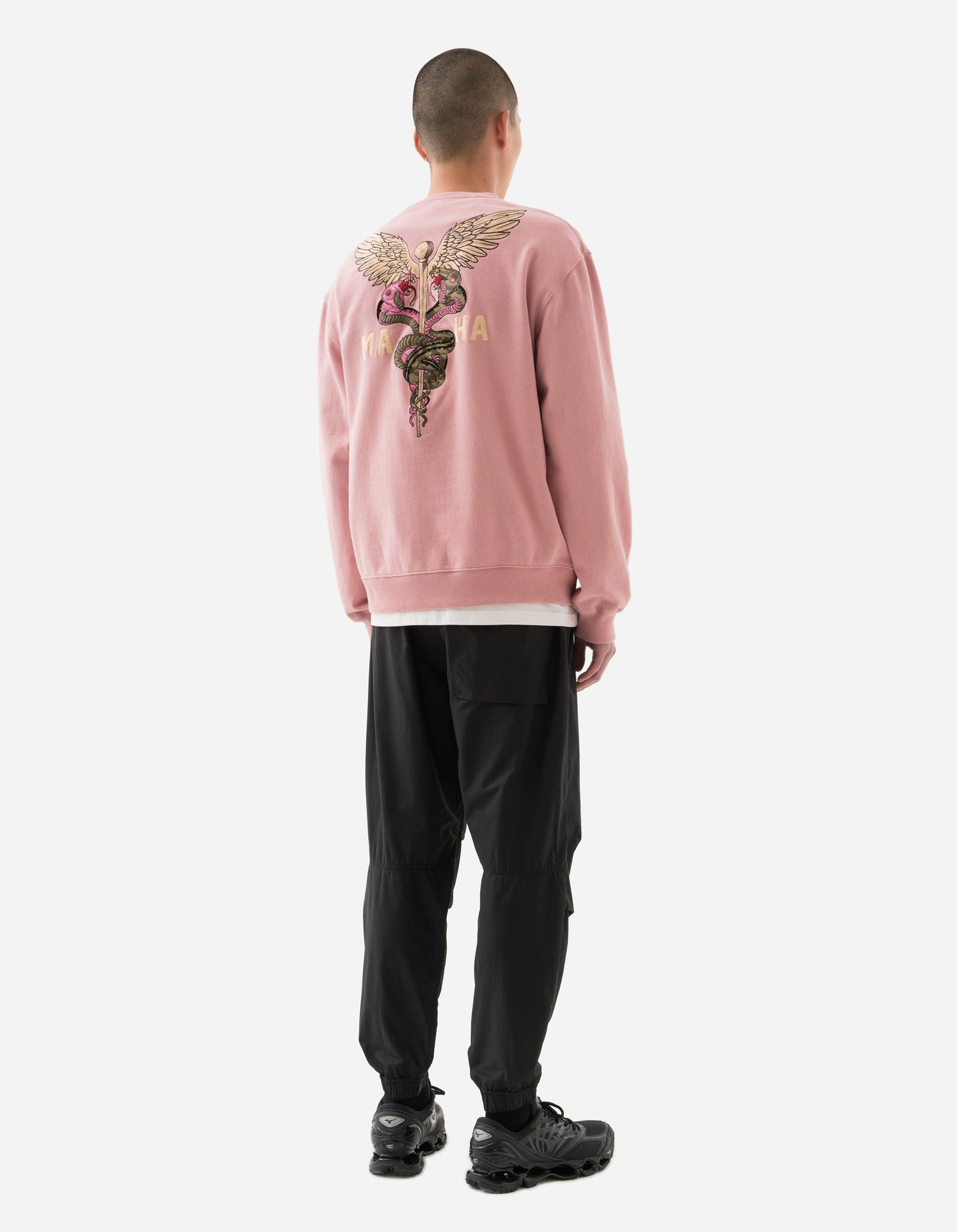 6009 Caduceus Monk Crew Sweat Pink