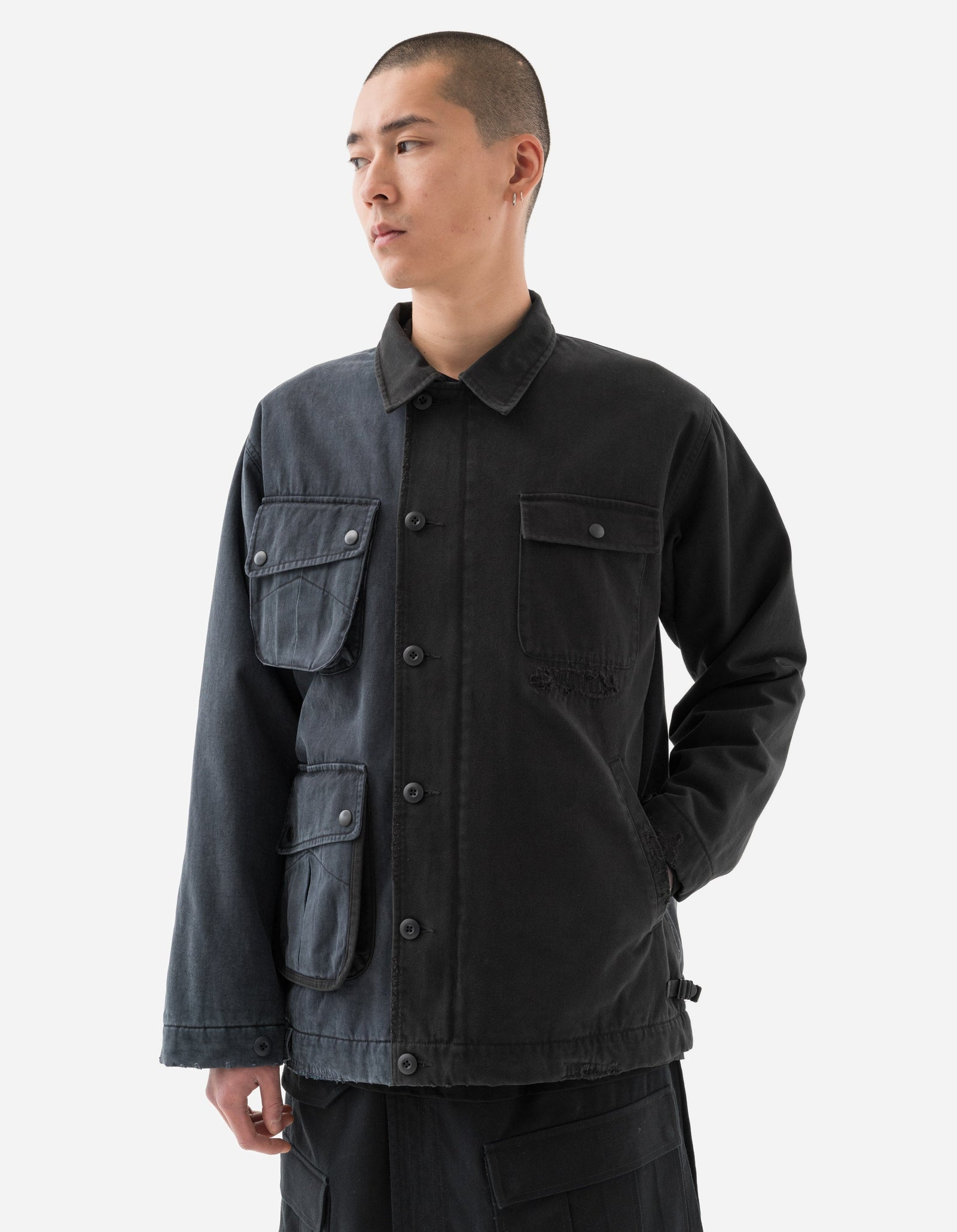 6025 Maha Boro Deck Jacket Black/Charcoal