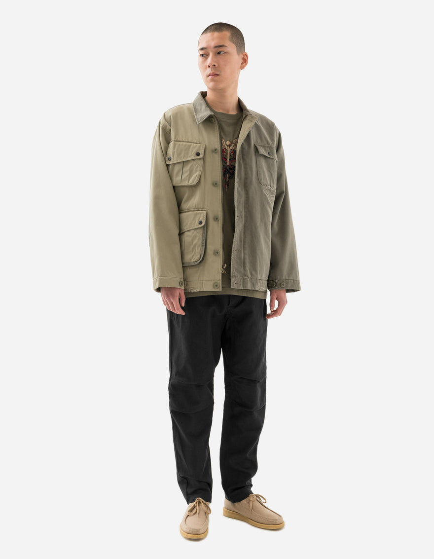 6025 Maha Boro Deck Jacket Olive/Sand