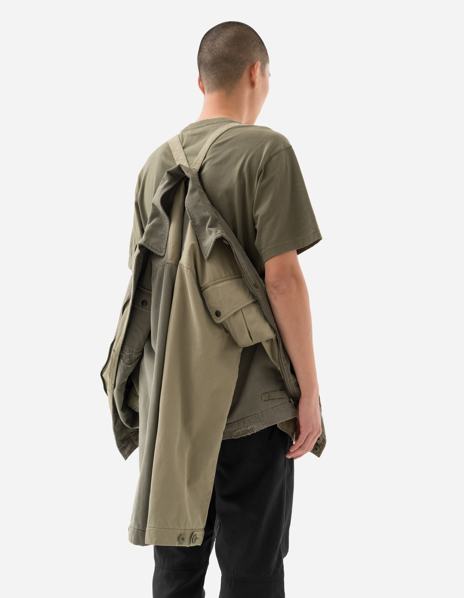 6025 Maha Boro Deck Jacket Olive/Sand