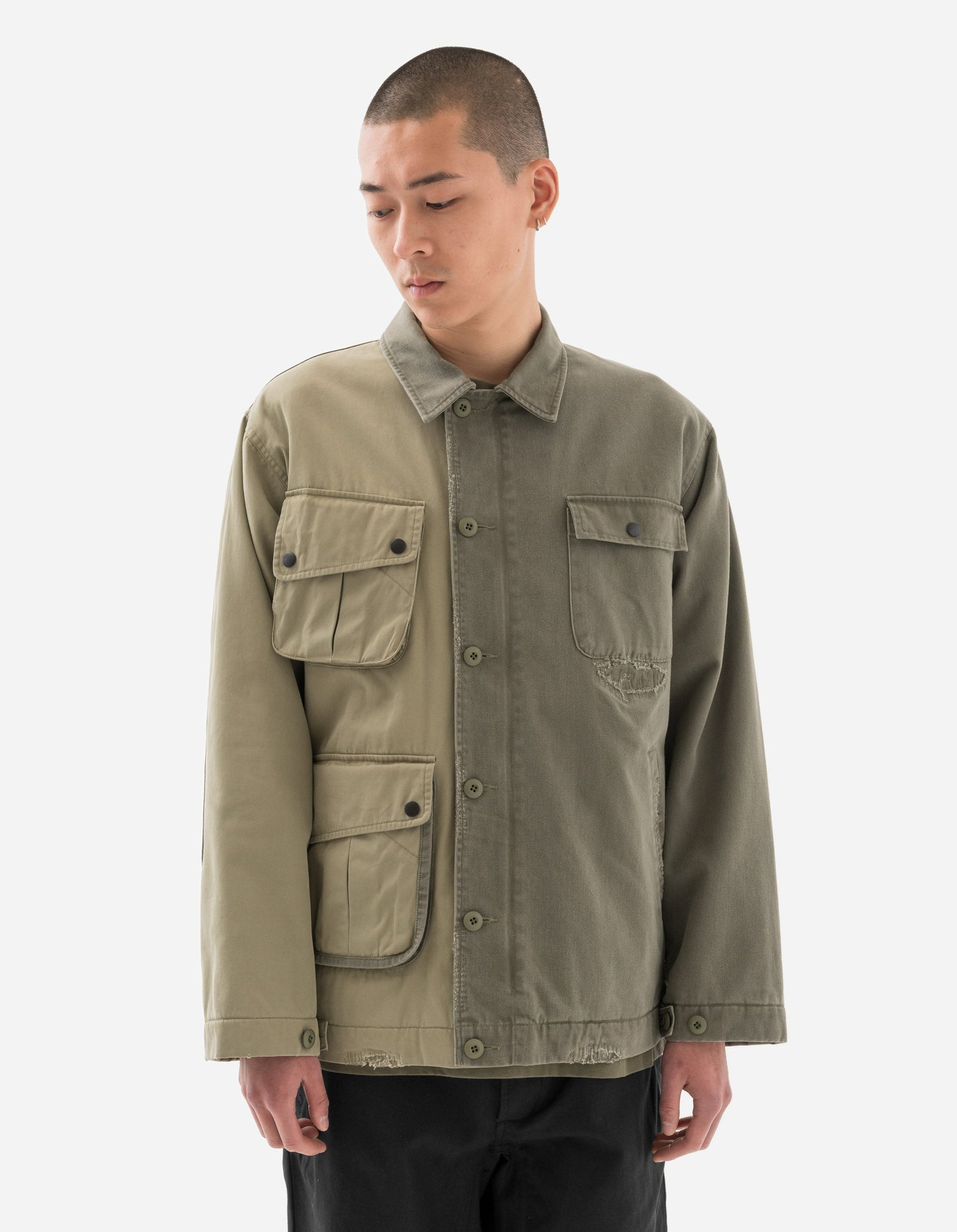 6025 Maha Boro Deck Jacket Olive/Sand