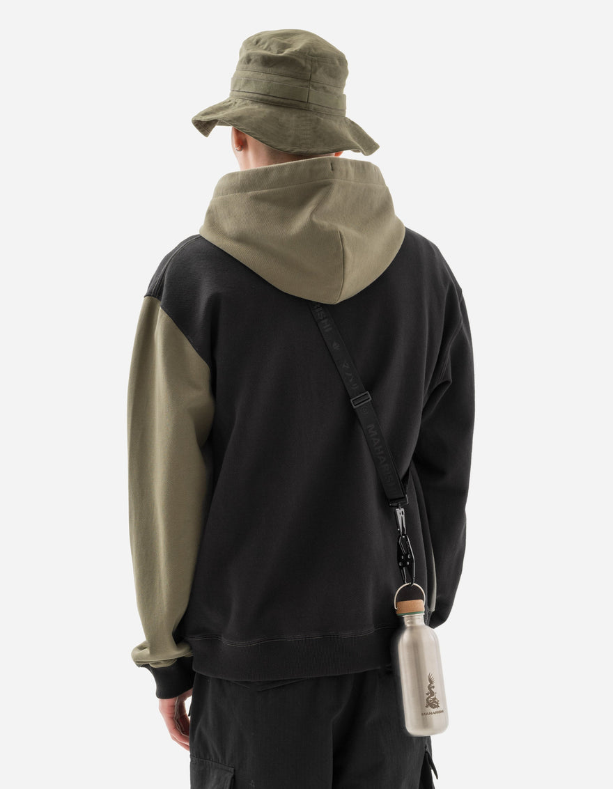 6032 Cobra Zipped Hooded Sweat Black/Olive OG-107F