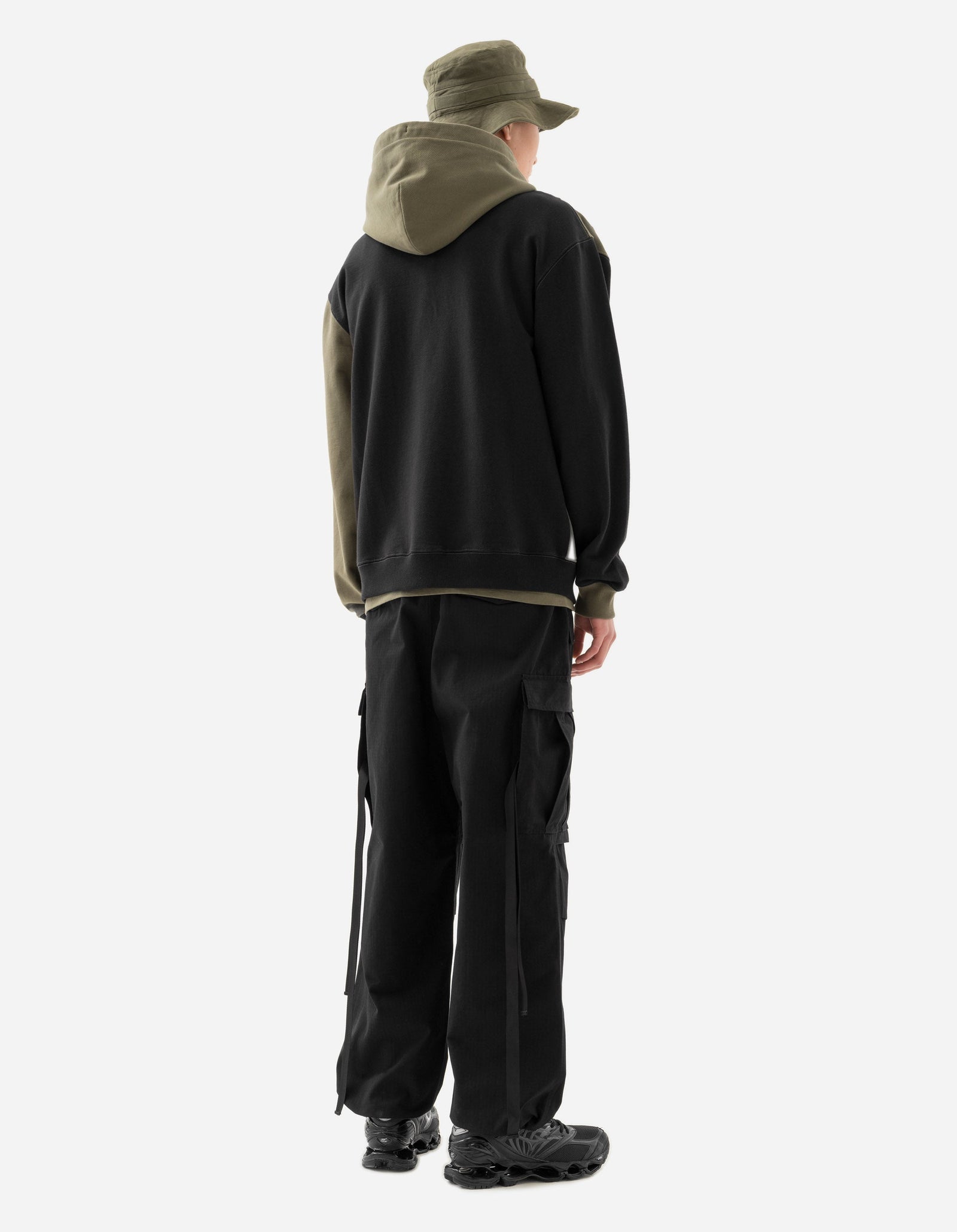 6032 Cobra Zipped Hooded Sweat Black/Olive OG-107F